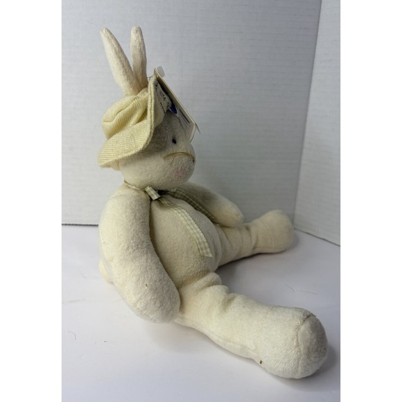 Hallmark Bunnies By The Bay Baylee Plush 2002 Cream Bunny Hat Tag Vintage HTF - Picture 4 of 8